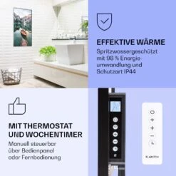 [Gebraucht] Wonderwall Air Art Smart Infrarotheizung Mit Bild See Vertikal -Klarstein 10037893 de 0004 logo