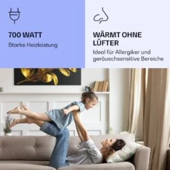 [Wiederverpackt] Wonderwall Air Art Smart Infrarotheizung Mit Bild Goldenes Blatt -Klarstein 10037920 de 0005 logo