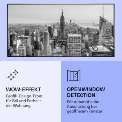 [Wiederverpackt] Wonderwall Air Art Smart Infrarotheizung Mit Bild New York City -Klarstein 10037927 de 0006 logo