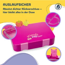 [Wiederverpackt] Schmatzfatz Junior Lunchbox Mit Fächern -Klarstein 10037942 de 0003 usp