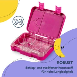 [Wiederverpackt] Schmatzfatz Junior Lunchbox Mit Fächern -Klarstein 10037942 de 0006 usp