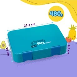 [Gebraucht] Schmatzfatz Junior Lunchbox Mit Fächern -Klarstein 10037944 yy 0011 dimensions