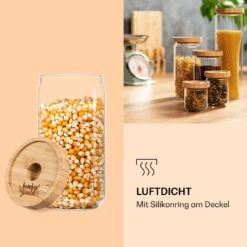 [Wiederverpackt] Stapelglas Mit Bambusdeckel 580 Ml -Klarstein 10038246 de 0005 logo