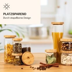 [Wiederverpackt] Stapelglas Mit Bambusdeckel 200 Ml -Klarstein 10038249 de 0003 logo