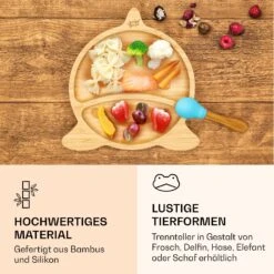 [Wiederverpackt] Kindergeschirr Bambusteller -Klarstein 10038284 de 0004 logo