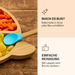 [Wiederverpackt] Kindergeschirr Bambusteller -Klarstein 10038284 de 0005 logo