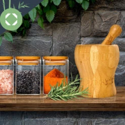 Eckige Gläser Bambusdeckel 13 Eckige Gläser Bambusdeckel -Klarstein 10038300 yy 0006 logo