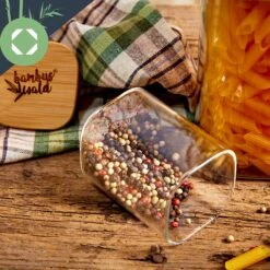 Eckige Gläser Bambusdeckel 14 Eckige Gläser Bambusdeckel -Klarstein 10038300 yy 0007 logo