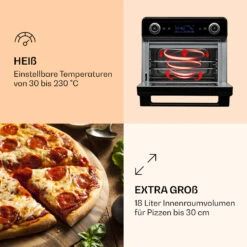 [Wiederverpackt] AeroVital Jumbo 3-in-1 Heißluftfritteuse -Klarstein 10038339 de 0004 logo