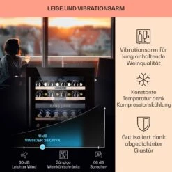 Vinsider 36 Onyx Edition Einbau-Weinkühlschrank -Klarstein 10038404 de 0004 usp