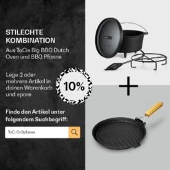 [Gebraucht] Galloway Dutch Oven 7.6 BBQ-Topf -Klarstein 10038586 de 0007 usp