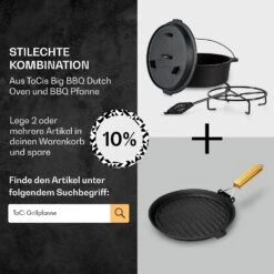 [Wiederverpackt] Guernsey Premium Dutch Oven 6.0 BBQ-Topf -Klarstein 10038638 de 0007 usp 1
