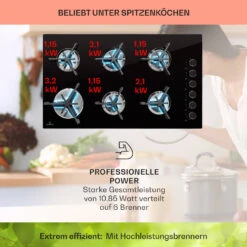 [Gebraucht] Trifecta 6 Gaskochfeld -Klarstein 10039422 de 0003 usp