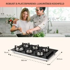 [Gebraucht] Trifecta 6 Gaskochfeld -Klarstein 10039422 de 0006 usp