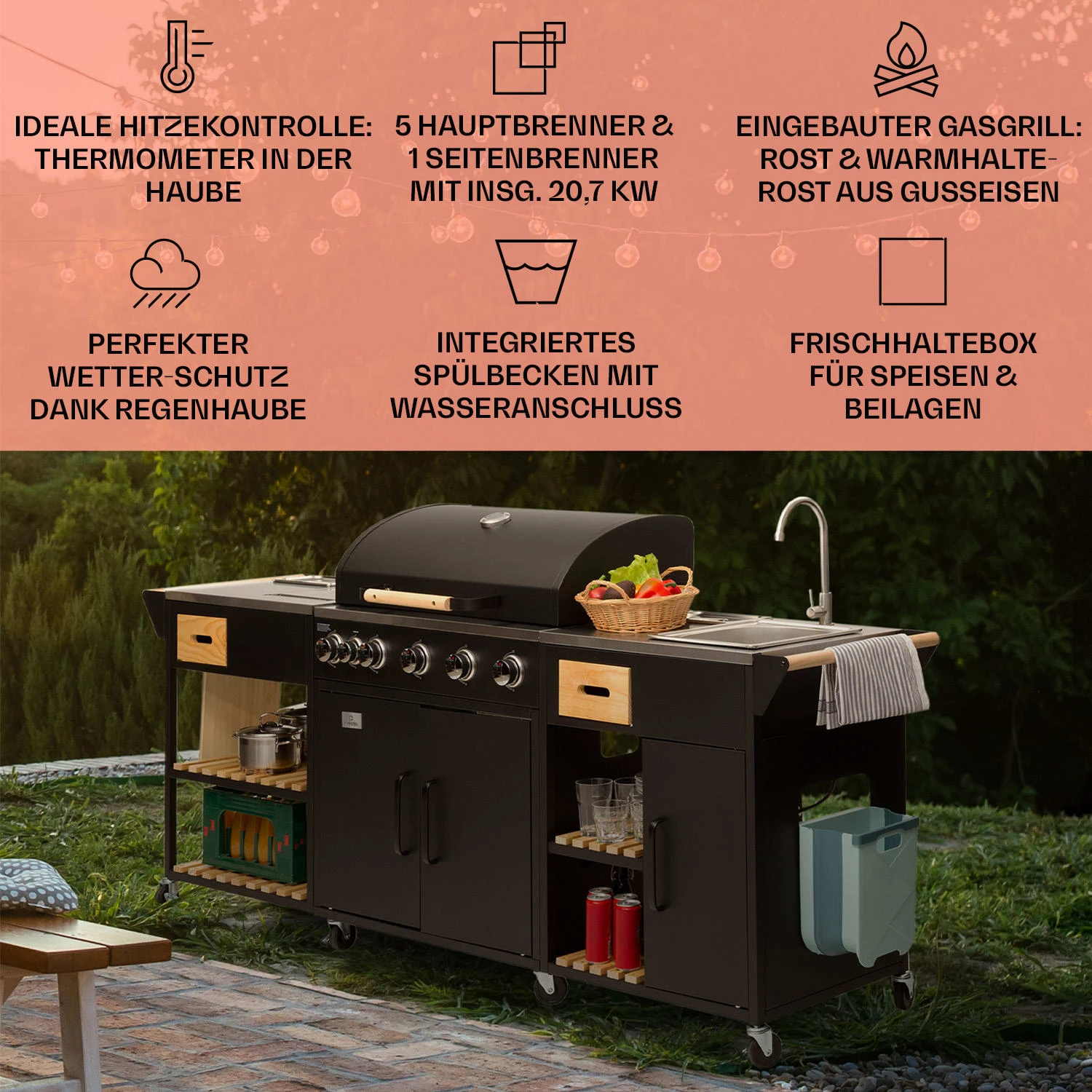Jersey Outdoor Kitchen Mit Gasgrill 2 Jersey Outdoor Kitchen Mit Gasgrill – Bild 2