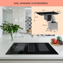 [Gebraucht] Full House Down Air System Induktionsherd + Dunstabzugshaube -Klarstein 10039858 de 0007 logo