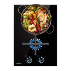 [Wiederverpackt] Illuminosa Domino Gaskochfeld