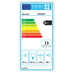 [Gebraucht] Aurora Eco 60 Dunstabzugshaube -Klarstein 10039927 energy label