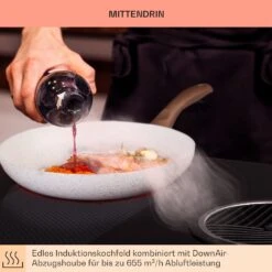 Full House 3.0 Down Air System Induktionskochfeld Mit Dunstabzug -Klarstein 10040067 de 0003 usp