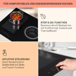 Full House 3.0 Down Air System Induktionskochfeld Mit Dunstabzug -Klarstein 10040067 de 0005 usp