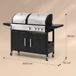 [Gebraucht] Kingsville 3.1 Kombigrill -Klarstein 10040270 yy 0008 dimensions