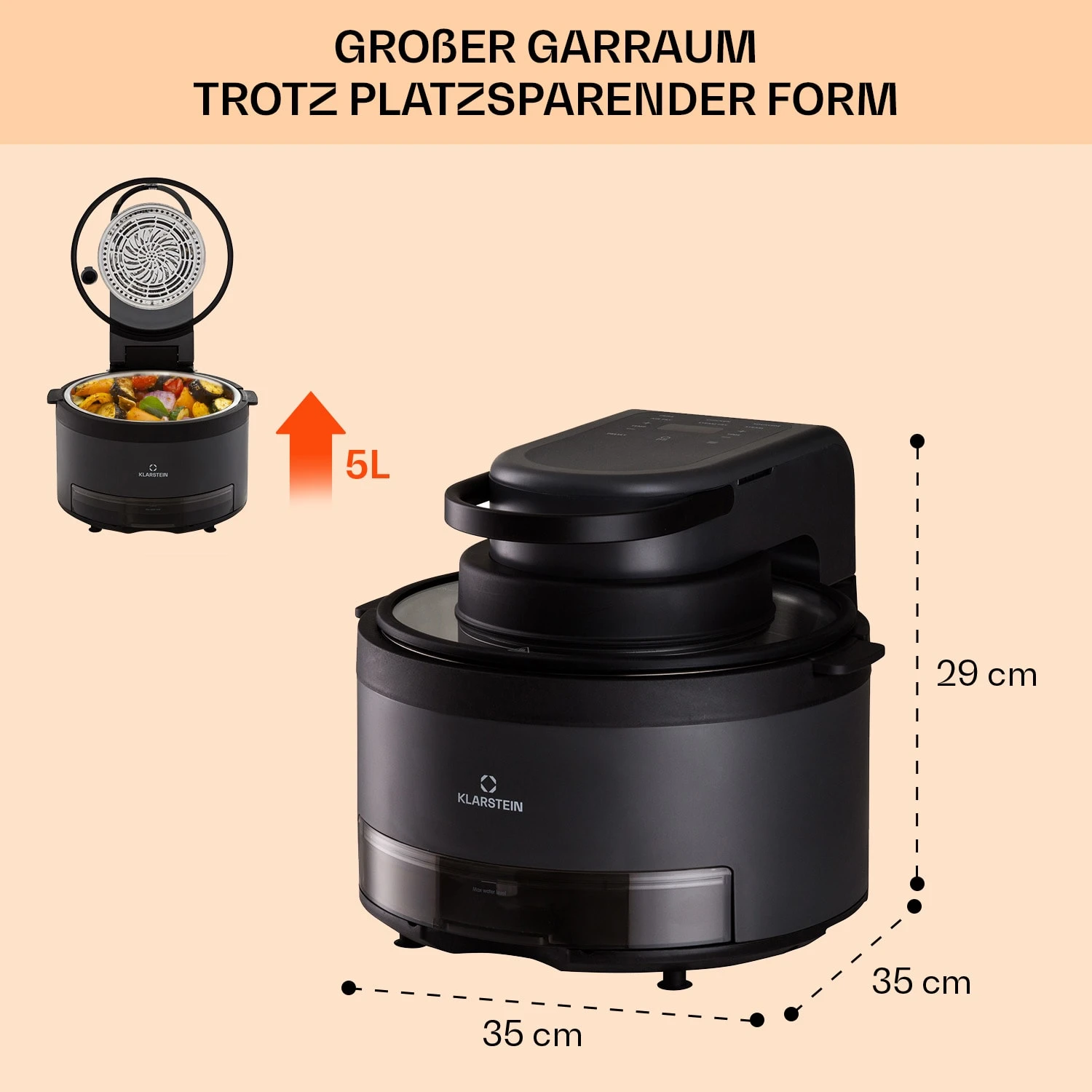 Vendure Heißluftfritteuse Mit Dampffunktion 7 Vendure Heißluftfritteuse Mit Dampffunktion – Bild 7