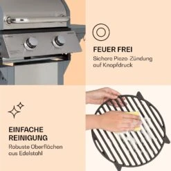[Gebraucht] Lucifer 2 Gasgrill -Klarstein 10040282 de 0007 logo