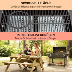 Aberdeen Double Holzkohlegrill -Klarstein 10040293 de 0004 usp