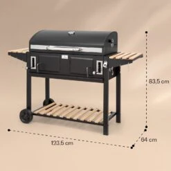 Aberdeen Double Holzkohlegrill -Klarstein 10040293 yy 0011 dimensions