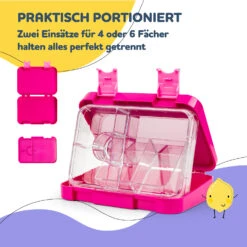 [Wiederverpackt] Junior Lunchbox Brotdose Mit Fächern -Klarstein 10040338 de 0004 usp