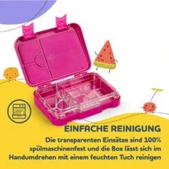 [Wiederverpackt] Junior Lunchbox Brotdose Mit Fächern -Klarstein 10040338 de 0005 usp