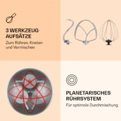 [Gebraucht] Renata Rossa Küchenmaschine 3-in-1 2000 W -Klarstein 10040500 de 0004 logo