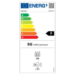 Vinovilla 20 Einbau-Weinkühlschrank -Klarstein 10040729 energy label