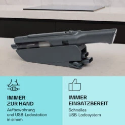 [Gebraucht] LARMA Akku-Handstaubsauger -Klarstein 10041135 de 0004 usp