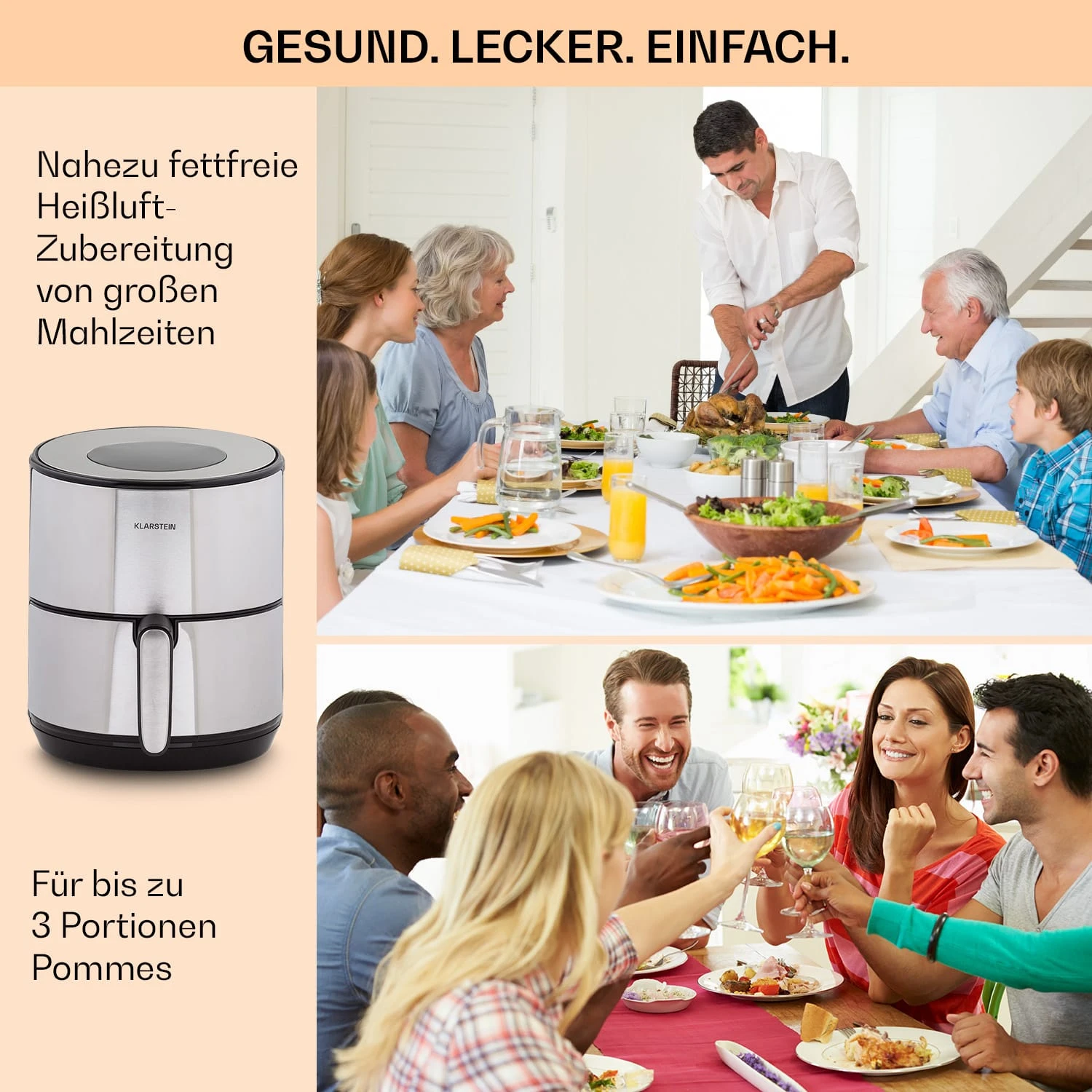 Klarstein Crisp-Pro 4,3L Air Fry 5 Klarstein Crisp-Pro 4,3L Air Fry – Bild 5