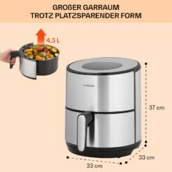 [Gebraucht] Klarstein Crisp-Pro 4,3L Air Fry -Klarstein 10041145 de 0006 logo 2