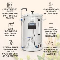 [Wiederverpackt] Brauheld Smart 35 Maischekessel -Klarstein 10041152 de 0003 usp