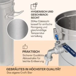 [Wiederverpackt] Brauheld Smart 35 Maischekessel -Klarstein 10041152 de 0008 usp