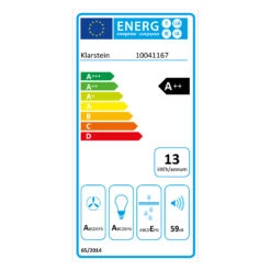 [Gebraucht] Ava 60 Dunstabzugshaube 60cm -Klarstein 10041167 energy label