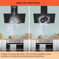 [Gebraucht] Ava 90 Dunstabzugshaube 90cm -Klarstein 10041168 de 0007 usp