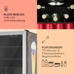 [Wiederverpackt] Beersafe 70 Birra Edition Kühlschrank -Klarstein 10041177 de 0005 usp