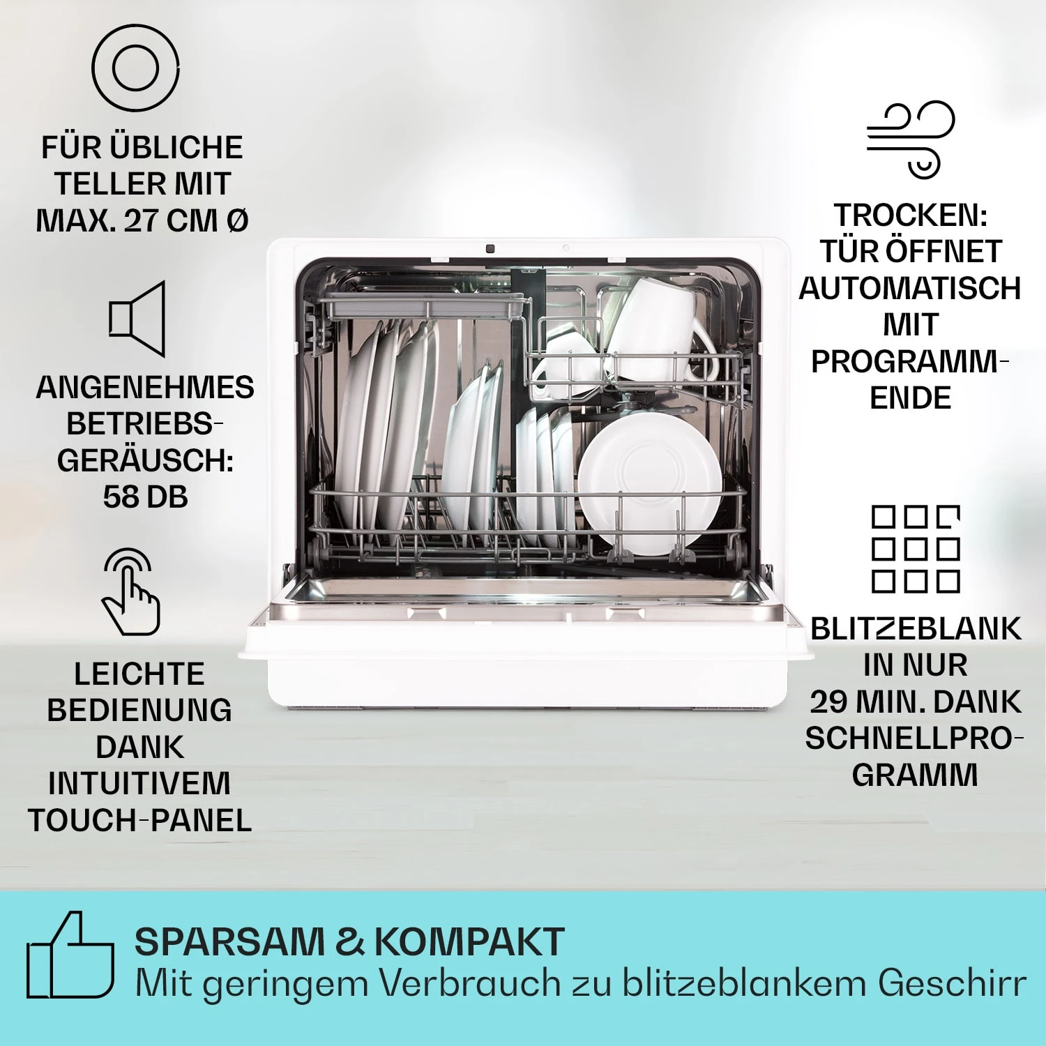 Emerald 5 Slim Geschirrspüler 2 Emerald 5 Slim Geschirrspüler – Bild 2