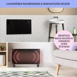 [Wiederverpackt] Bansin Crystal Smart Konvektorheizung 1500W -Klarstein 10041209 de 0007 usp