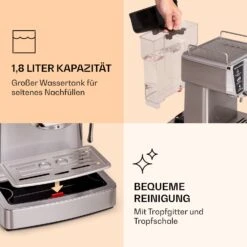 [Wiederverpackt] Libeica Espressomaschine -Klarstein 10041253 de 0006 logo