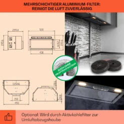 [Wiederverpackt] Camila Unterbau-Dunstabzugshaube -Klarstein 10041345 de 0005 usp 1