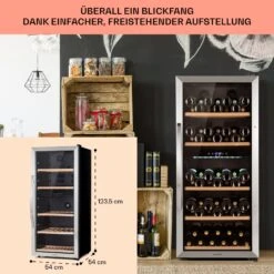 [Gebraucht] Vinamour 66 Duo Weinkühlschrank -Klarstein 10041394 de 0006 usp