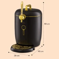 [Wiederverpackt] Passau Bierzapfanlage 6 L Universalfässer Druckluftpumpe -Klarstein 10041521 yy 0008 dimensions 1