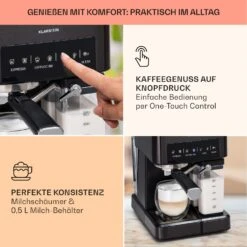 [Wiederverpackt] Arabica Comfort Siebträgermaschine -Klarstein 10041523 de 0003 usp