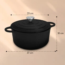 [Wiederverpackt] Podolica Bräter 4 Liter -Klarstein 10041831 yy 0011 dimensions