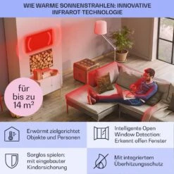 [Gebraucht] Taal Smart Hybrid Infrarotheizung -Klarstein 10041869 de 0004 usp